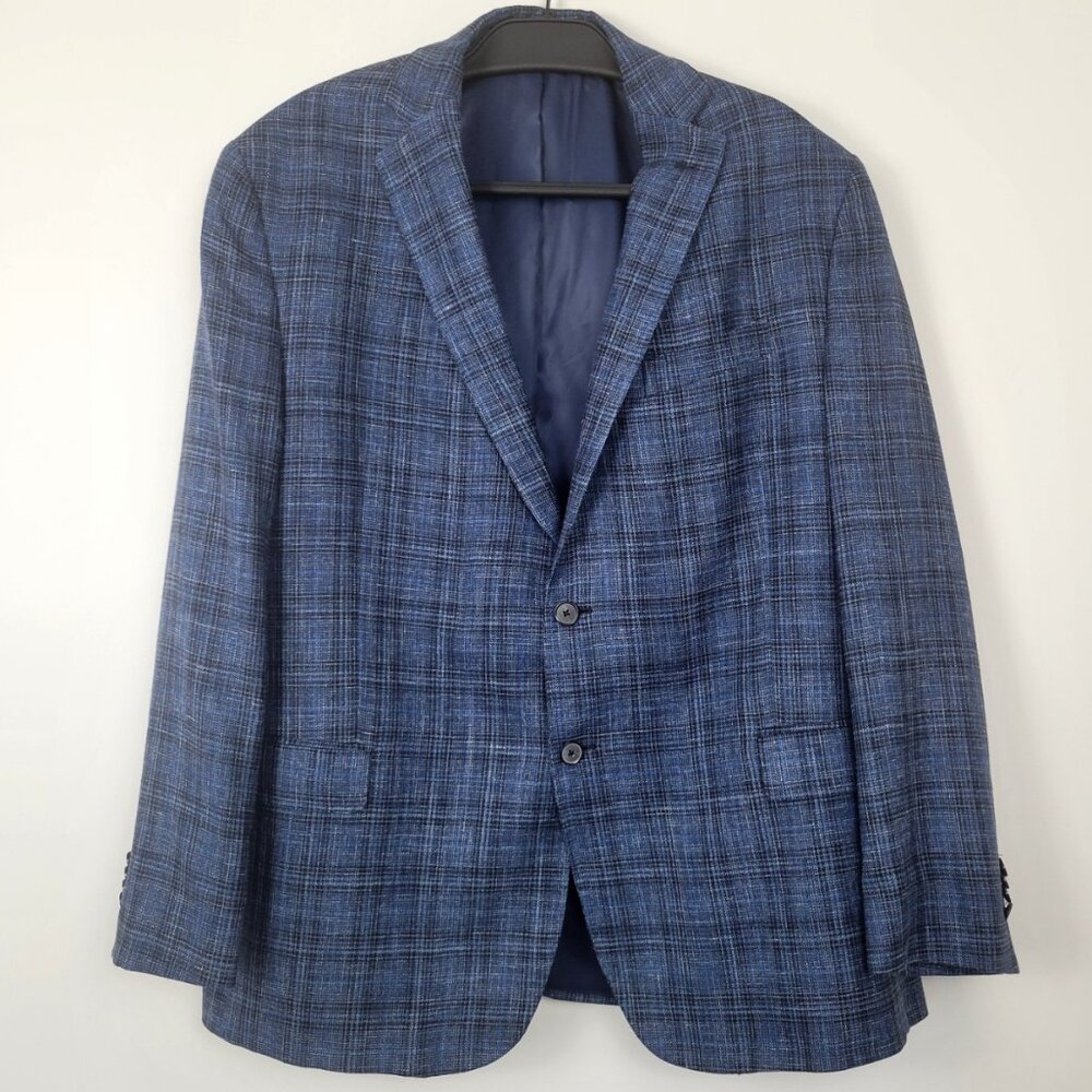 Joseph Abboud Heritage EThomas Italy Wool Silk Linen Sport Coat - 48 Long (48L)
